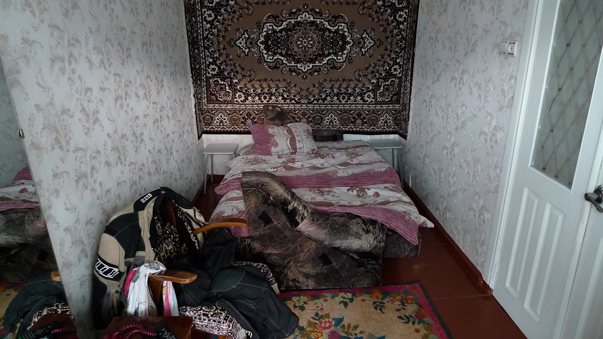Kazbek, Georgia. Minu tuba kodumajutuses. Kui ma ei eksi maksis öömaja 10 eurot + söök.